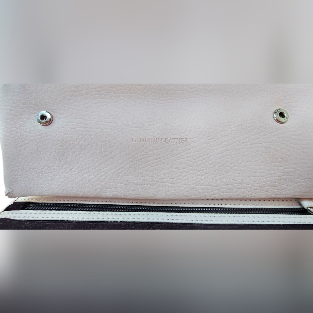 Pandora Unforgettable Moments Cream Leather Travel Jewelry Case Clutch Wallet  - Picture 6 of 9